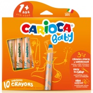 Carioca: 3 in 1 cretă cerată pentru bebeluşi set de 10 bucăţi