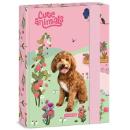 Ars Una Cute Animals-doggie mapă cu elastic A/5