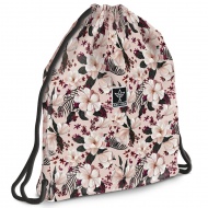 Ars Una: Flowery Pink sac de sport pentru adolescenți cu flori, 37,5x46cm