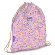 Ars Una: Sac de gimnastică Fleur cu flori, sac sportiv 32x42cm