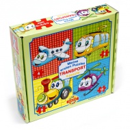 Primul meu puzzle: Circulaţie 4 in 1 baby puzzle