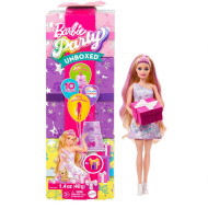 Barbie: Party Reveal păpușă surpriză cu cățeluș Bulldog Francez - Mattel