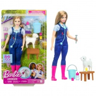 Barbie: Set de joc pentru cariera de 65 de ani - Papusa veterinar cu accesorii - Mattel