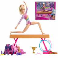 Barbie: Set de jucărie gimnastă cu accesorii - Mattel