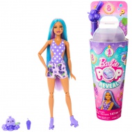 Barbie: Slime Reveal - Papusa surpriza cu parul albastru in set cu fructe - Mattel