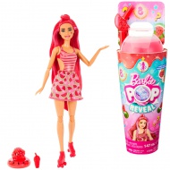 Barbie: Slime Reveal - Papusa surpriza cu pepene in set de fructe cu par rosu - Mattel