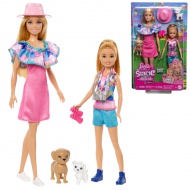 Barbie: Stacie la Salvare - Set Barbie și Stacie cu cățeluș și accesorii - Mattel