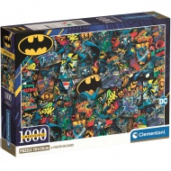 Batman puzzle de 1000 de piese imposibil, 70x50cm - Clementoni