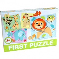 Puzzle pentru bebelusi cu animale mici - D - Toys