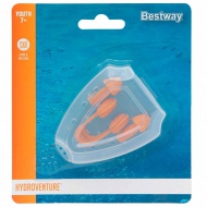 Bestway: Set de clește de nas și dopuri de urechi Hydroventure™ pentru copii de la 7 ani în sus.