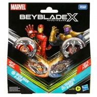 Beyblade X Marvel Collab: Iron Man vs. Thanos 4-80B X Venom 4-60B set de joc - Hasbro