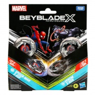 Beyblade X Marvel Collab: Venom vs. Spider-Man 3-60F X Venom 3-80N set de joc - Hasbro