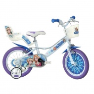 Bicicletă cu model de Regină a Zăpezii, mărimea 16 - Bicicletă Dino Bikes