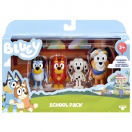 Bluey: Bluey și prietenii săi la școală set de 4 figurine de joc