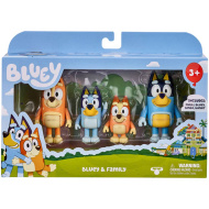 Bluey: Set de figurine de familie cu 4 personaje figurine