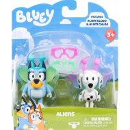 Bluey extratereștri: set de figurine Bluey și Chloe