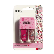 Canenco: Create It! set de 2 lacuri de unghii roz