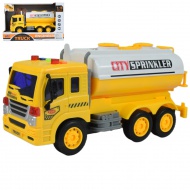 City Truck: Camion galben cu rezervor, cu lumină și sunet 1/18