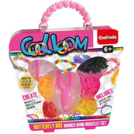 Coolinda: Set de realizare brățări din elastice Cool Loom în cutie în formă de fluture