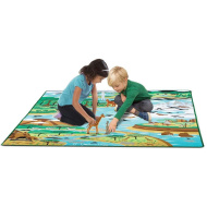 Covor de joacă cu animale și habitat 200x150cm - Melissa &amp; Doug