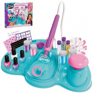 Cra-Z-Art: Shimmer and Sparkle - Set de studio pentru unghii cu pulverizator de vopsea Glitter &amp; Shimmer