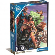 DC Comics: Liga Dreptății puzzle compact de 1000 de piese 50x70cm - Clementoni