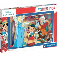 Disney Pinocchio puzzle super de 104 piese - Clementoni