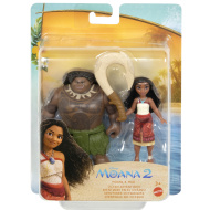 Disney+Prințese: Vaiana 2 - Set de joacă cu figurine Vaiana și Maui - Mattel