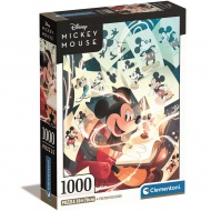 Disney: Puzzle clasic Mickey Mouse de 1000 de piese Compact, 50x70cm - Clementoni