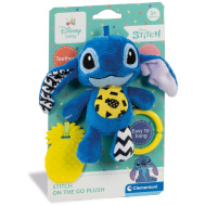 Disney+Stitch jucărie de pluș zornăitoare pentru bebeluși - Clementoni