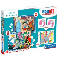 Edukit: Colectie de jocuri 4 în 1 Clasice Disney - Clementoni