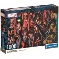 Eroi Marvel puzzle compact de 1000 de piese, 70x50cm - Clementoni