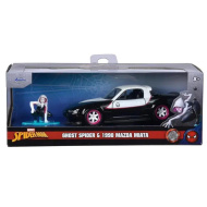 Figurină Marvel Ghost Spider și model de mașină Mazda Miata din 1990, scara 1/32 - Simba Toys