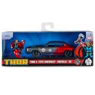 Figurină Marvel Thor și model de mașină Chevrolet Chevelle SS 1970 1/32 - Simba Toys