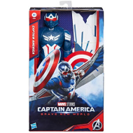 Figurină de joc Captain America cu mască Titan Hero Avengers de 29 cm - Hasbro