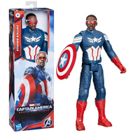 Figurină de jucărie Captain America Titan Hero Avengers de 29 cm - Hasbro