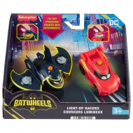 Fisher-Price: Batwheels iluminare Redbird și Batwing set de 2 mașinuțe 1/55 - Mattel