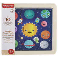 Fisher-Price: Puzzle din lemn cu sistemul solar - Mattel