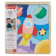 Fisher Price: Wood puzzle astronaut din lemn - Mattel