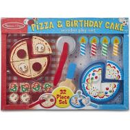 Gătit și coacere: Set tort de aniversare și pizza - Melissa &amp; Doug