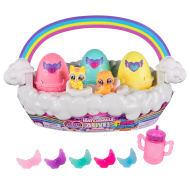 Hatchimals Alive!: Set coș de primăvară Neon Rainbow - Spin Master