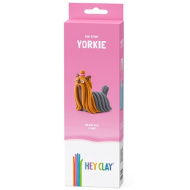 Hey Clay: Set de modelaj cu cățeluș Yorkie moale și pufos