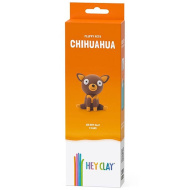 Hey Clay: Set de modelaj cu figurină de cățeluș Chihuahua moale și pufos