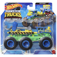 Hot Wheels Monster Trucks: Big Rigs Loco Punk camion cu șase roți 1:64 - Mattel