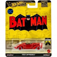 Hot Wheels: Seria cultură pop - Mașinuță Batman First Batmobile 1:64 - Mattel