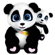 HuggyLuv: Panda Mama &amp; BaoBao jucărie interactivă de pluș