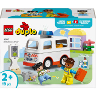 LEGO® DUPLO®: Ambulanță și șofer de ambulanță (10447)