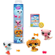 Littlest Pet Shop: Pachet cu 3 figurine pescăruș, vidră, cățeluș - Seria 2 Country Vibes