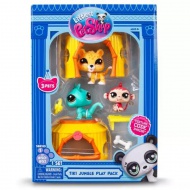 Littlest Pet Shop: Pachet de 3 figurine Seria 1 - Junglă