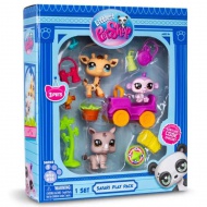 Littlest Pet Shop: Pachet de 3 figurine Seria 1 - Safari